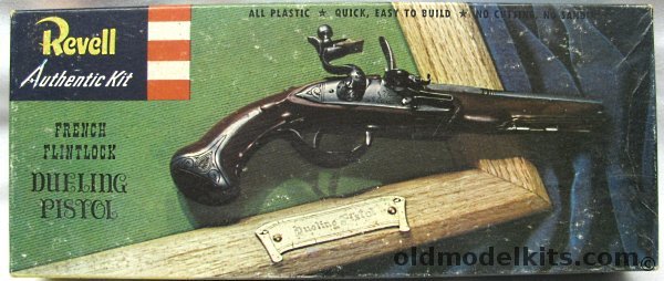 Revell 1/1 1776 French Flintlock Dueling Pistol - Pre S Kit, H601-98 plastic model kit